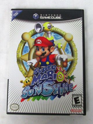 Rare Black Label Mario Sunshine Nintendo GameCube Game CIB 2
