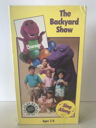 Barney & Friends - The Backyard Show [1990 Vhs] Rare Early Release -