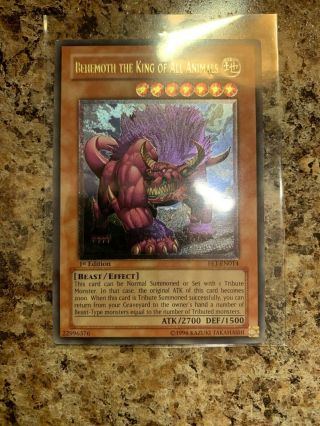 Yugioh Behemoth The King Of All Animals Fet - En014 Ultimate Rare 1st Edition