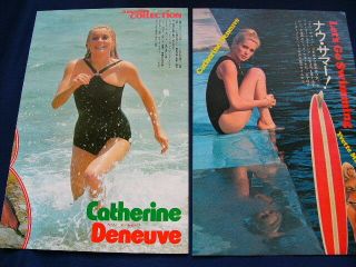 1970s Catherine Deneuve 65 Japan Vintage Clippings Very Rare