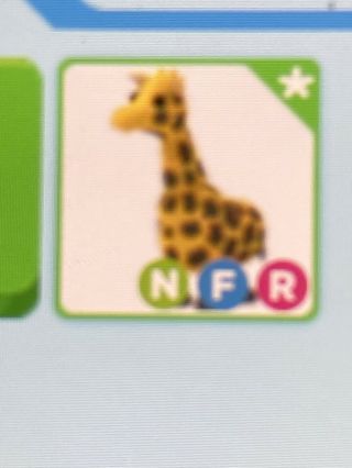 Roblox Adopt Me Legendary Pet Neon Fly Ride Nfr Giraffe Rare Virtual Item