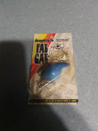 Vintage Bagley Fat Cat Rare Daiwa Blue In Package