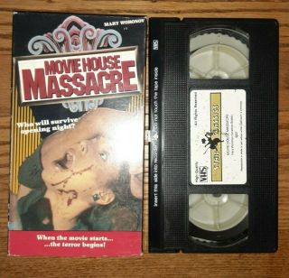 Movie House Massacre Rare Slasher Horror Vhs