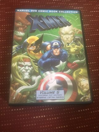 X - Men Vol 5 Old Soldiers Starring Captain America Rare Oop Dvd 2 - Disc Set
