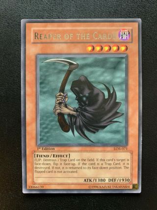 Reaper Of The Cards Lob - 071 | Rare | 1st Edition | Yugioh Ygo Yu - Gi - Oh | Nm - M