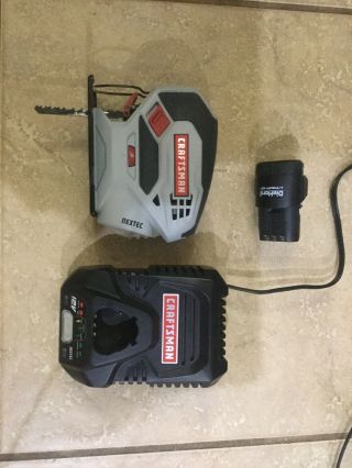 Craftsman Nextec Mini Palm Jigsaw W/ Battery And Quick Boost Charger (rare)