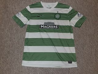 Nike Celtic Fc Soccer Football Jersey Jackson Rare Magner Green Striped Large L