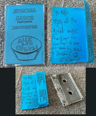 1993 G Love & Special Sauce Signed Demo Cassette Tape Milk Cereal Brodeeva Rare