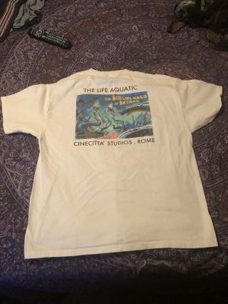 Rare The Life Aquatic Film Crew Promotional Shirt Bill Murray