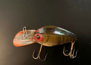 Old Vintage Storm Wiggle Wart Pre Rapala Crankbaits Brown Crawfish Hard To Find