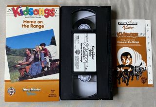 Kidsongs Vhs Home On The Range View Master Video Rare W/ Lyric Book Music 1986