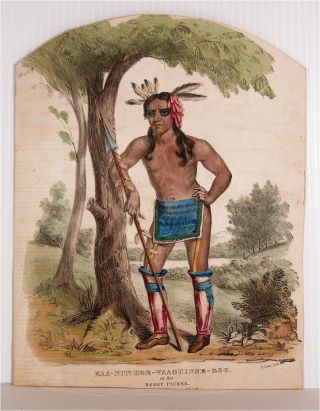 1830s Native American Indian Currier & Ives Style Stone Litho James Otto Lewis 4