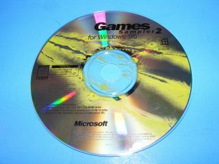 Rare Microsoft Games Sampler 2 For Win 95 Demos,  Diablo Pre - Release Pc Disc Only