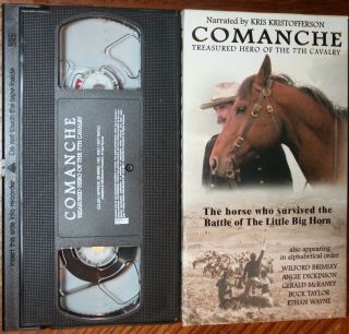 Comanche: Treasured Hero Of The 7th Cavalry (vhs) Kris Kristofferson.  Vg.  Rare