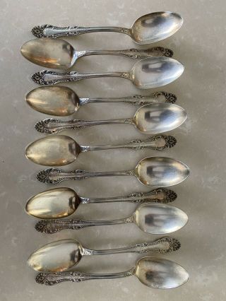 Vintage Wm.  A.  Rogers.  A1.  1898 Set Of 11 Silver Plated Tea Spoons 6”