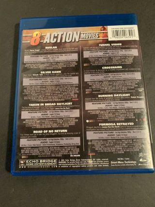 8 Action Movies Featuring Steven Segal Blu - ray (Rare/OOP) Ruslan,  Silver Hawk 2