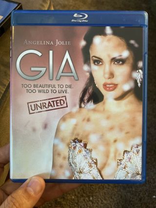 Gia (blu - Ray Disc,  2011) Unrated Angelina Jolie Rare Oop Hbo Films Bluray Htf