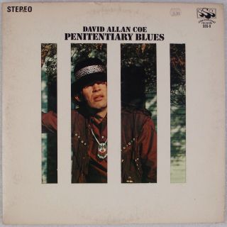 David Allan Coe: Penitentiary Blues Us Sss Outlaw Country Rare 1st Lp Vinyl