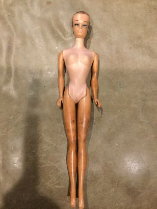 Vintage 1962 Mattel Midge Barbie Doll Molded Hair Brunette Blue Eyes