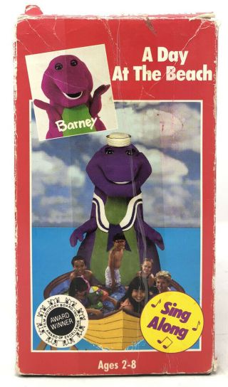 Barney - A Day at the Beach (VHS,  1989) Vintage Old Retro Videotape RARE 2