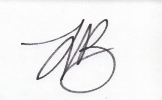 Justin Bieber In Person Signed Index Card From 2010 - 15 Years Old - Rare Photo