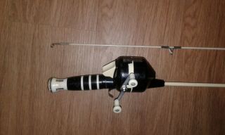 Vintage Zebco Model 77 Rod And Reel Combo - Good - Collectible