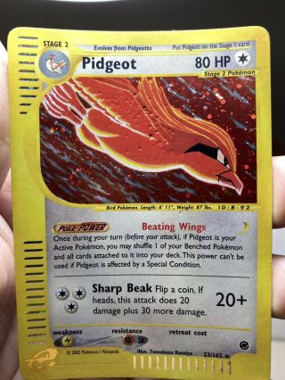 Pidgeot Holo 23/165 Expedition Pokemon Card Pl