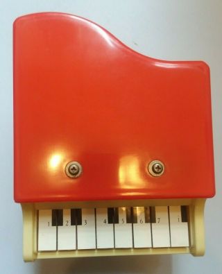 Rare 1950 ' S Schoenhut Vintage Japan Plastic Toy Grand Piano 8 keys 2