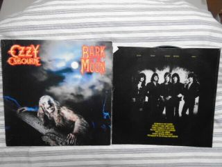 Rare Oop 1st Press Ozzy Osbourne Lp Vinyl Bark At The Moon 1983 Black Sabbath