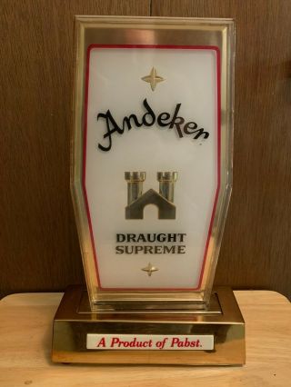 Rare Andeker Beer Lighted Sign