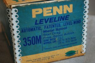 Penn Leveline 350M Level - Wind Fishing Reel w/ Box Green Handle 3