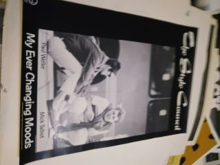 The Style Council Paul Weller 1984 Geffen Promo Poster Nmint Rare Htf Vtg