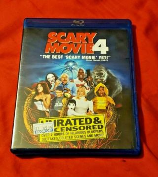 Scary Movie 4 (blu - Ray Disc,  2011) Authentic Us Release Rare Oop
