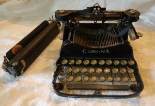 Antique Corona No.  3 Small Folding Portable Typewriter Repair