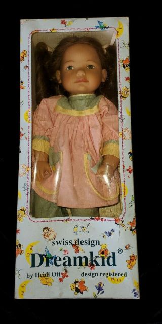 Vintage Very Rare And Hard To Find Dream Kid Swiss Design Doll By Heidi Ott 14 "