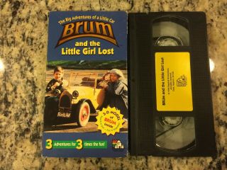 The Big Adventures Of A Little Car Brum And The Little Girl Lost Rare Vhs 1994