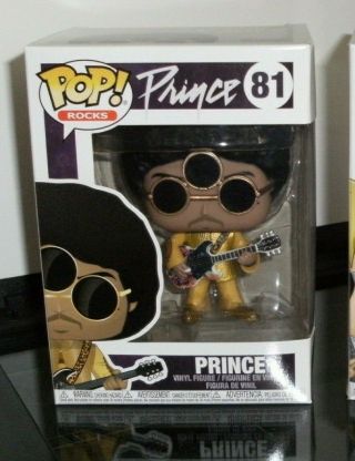 Rare Funko Rocks Pop 81 Prince 3.  75 " Vinyl Figure 3rd Eye Girl Sunglasses