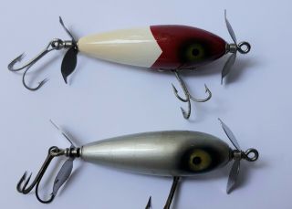 2 South Bend Vintage Wood Fishing Lures