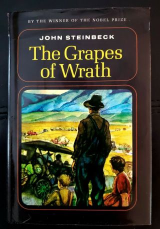 1967 The Grapes Of Wrath John Steinbeck Rare Hardcover,  Dustjacket Collectible