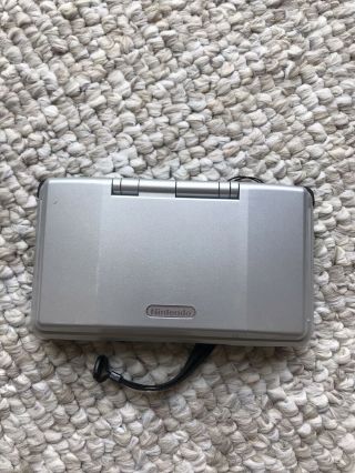 Nintendo DS Launch Edition Titanium Handheld System.  Vintage Rare W/out Cable 2