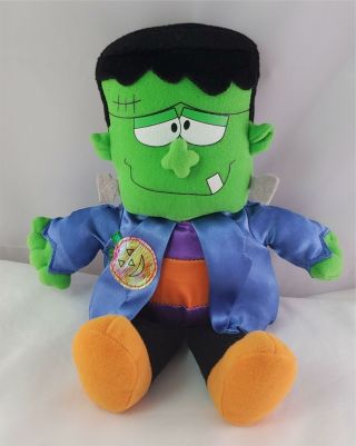 Rare Gund Plush Stuffed 11 " Wacky Pack Halloween Frankenstein Monster Talks