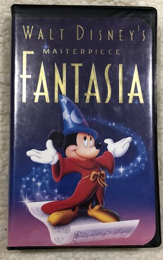 Walt Disney ' s Masterpiece 1991 Fantasia VHS with Inserts - Rare - 2