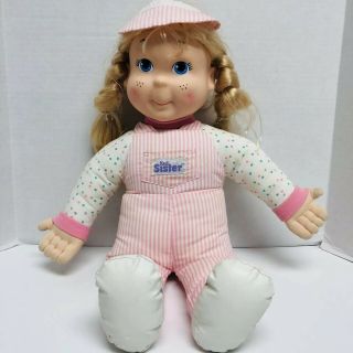 Vintage 1990 My Buddy Kid Sister Doll Playskool/hasbro - Blonde Hair Blue Eyes