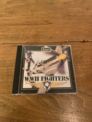 Pc Cd - Rom Game Wwii Fighters Windows 95/98 1998 Rare Janes Combat Simulations