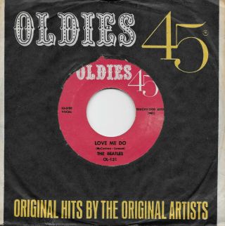 The Beatles Love Me Do / P.  S.  I Love You Rare 45 On Oldies Label