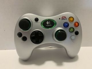 Logitech Wireless Controller For Xbox Rare Ea Sports Platinum Silver No Dongle