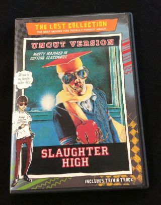 Slaughter High Dvd 1986 Uncut Version Rare Oop 80s Horror