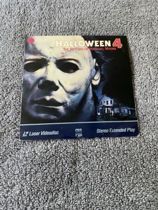 Halloween 4 The Return Of Michael Myers Laserdisc Ld Rare