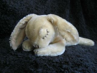 Rare 1970/78 German Steiff Sleeping Rabbit W.  Button Floppy Hansi