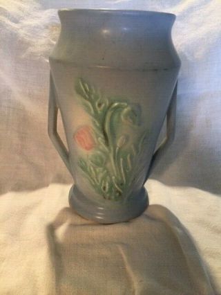 Hull Thistle Vase,  Blue From 1938 7 " X 4 1/2 "